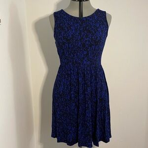 Blue Patterned Dress